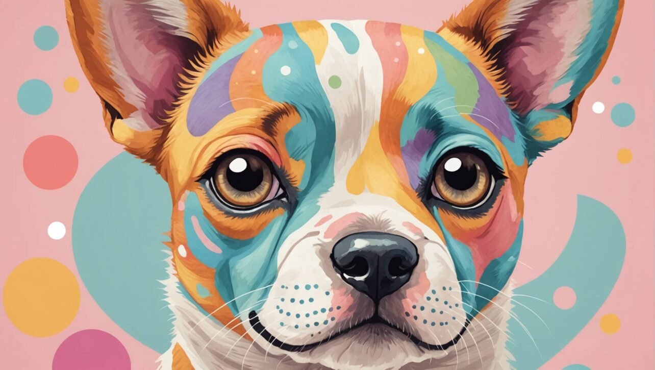 Ansiktsmålning hund enkel