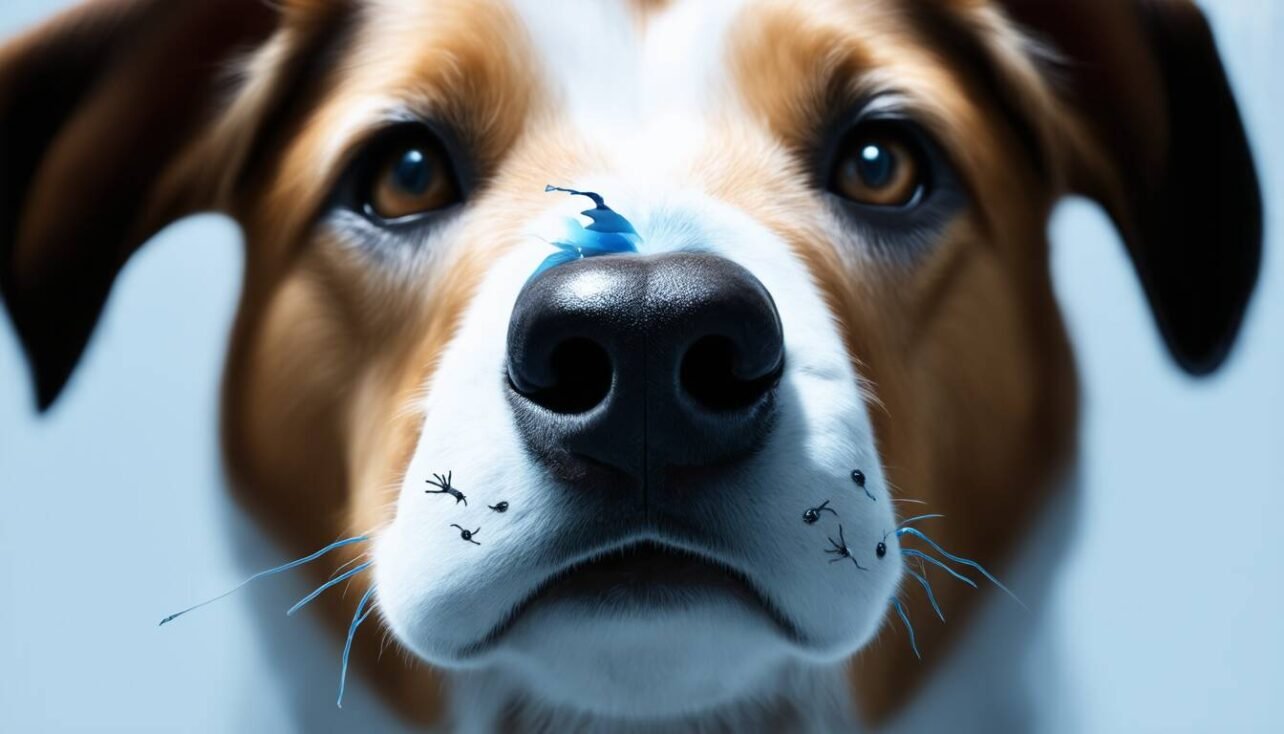 Lär dig känna igen ljudet och symtomen när din hund har noskvalster. Expertguide om diagnos, behandling och hur du förebygger noskvalster hos hundar.