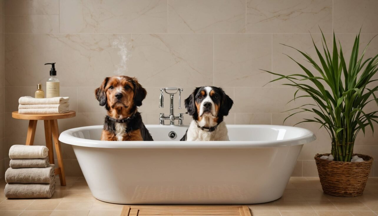 En komplett guide om hur ofta hundar behöver duschas. Få expertråd för olika pälstyper och raser, samt tips för att göra badstunden till en positiv upplevelse.