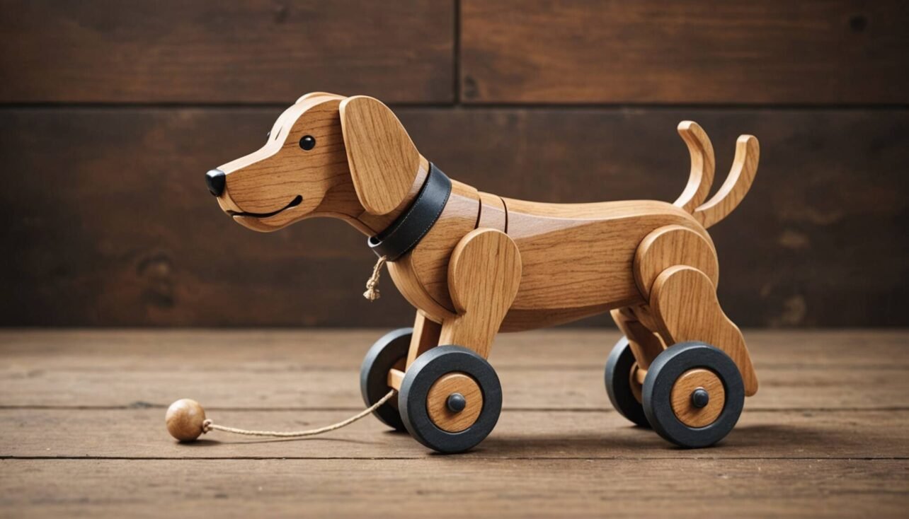 Upptäck Brios klassiska trähundar - från den ikoniska taxen till moderna retromodeller. En nostalgisk resa genom svensk leksaksdesign och kvalitet.