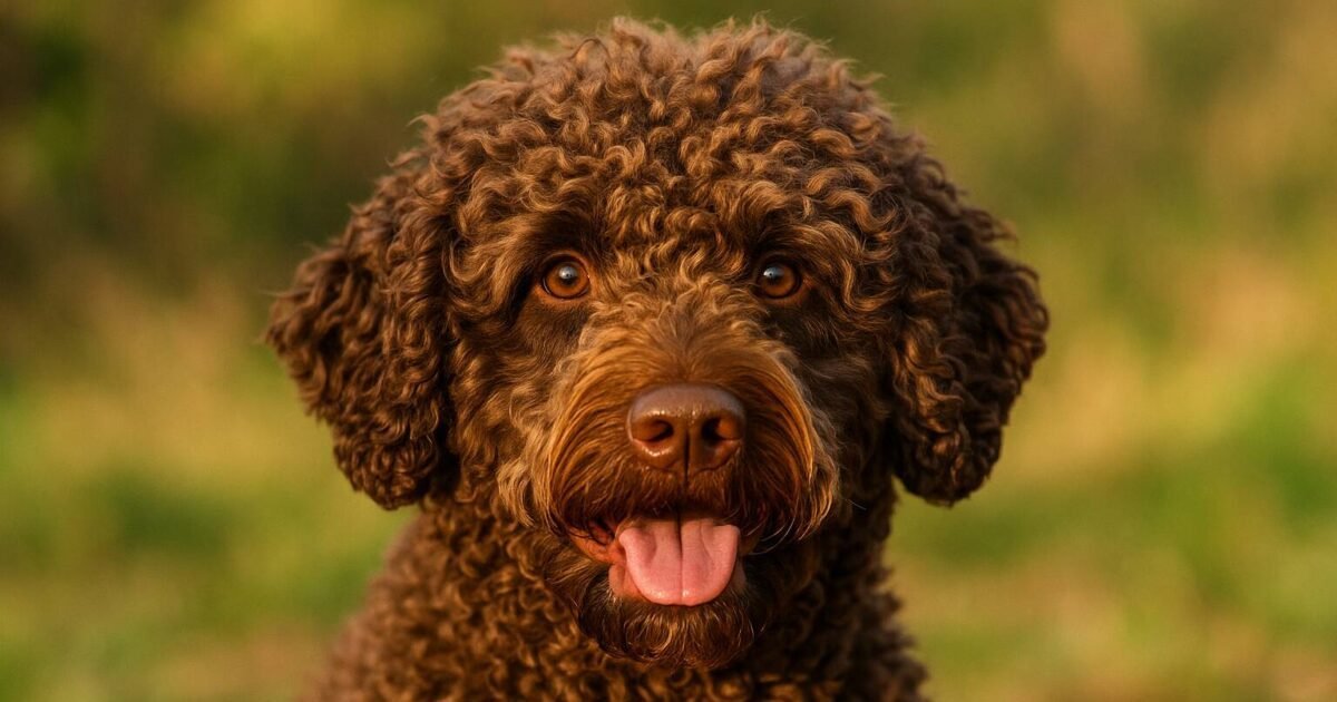 Upptäck allt om bruna krulliga hundraser, från Lagotto Romagnolo till Labradoodle. Expertråd om pälsvård, hälsa och träning för lockiga hundar.