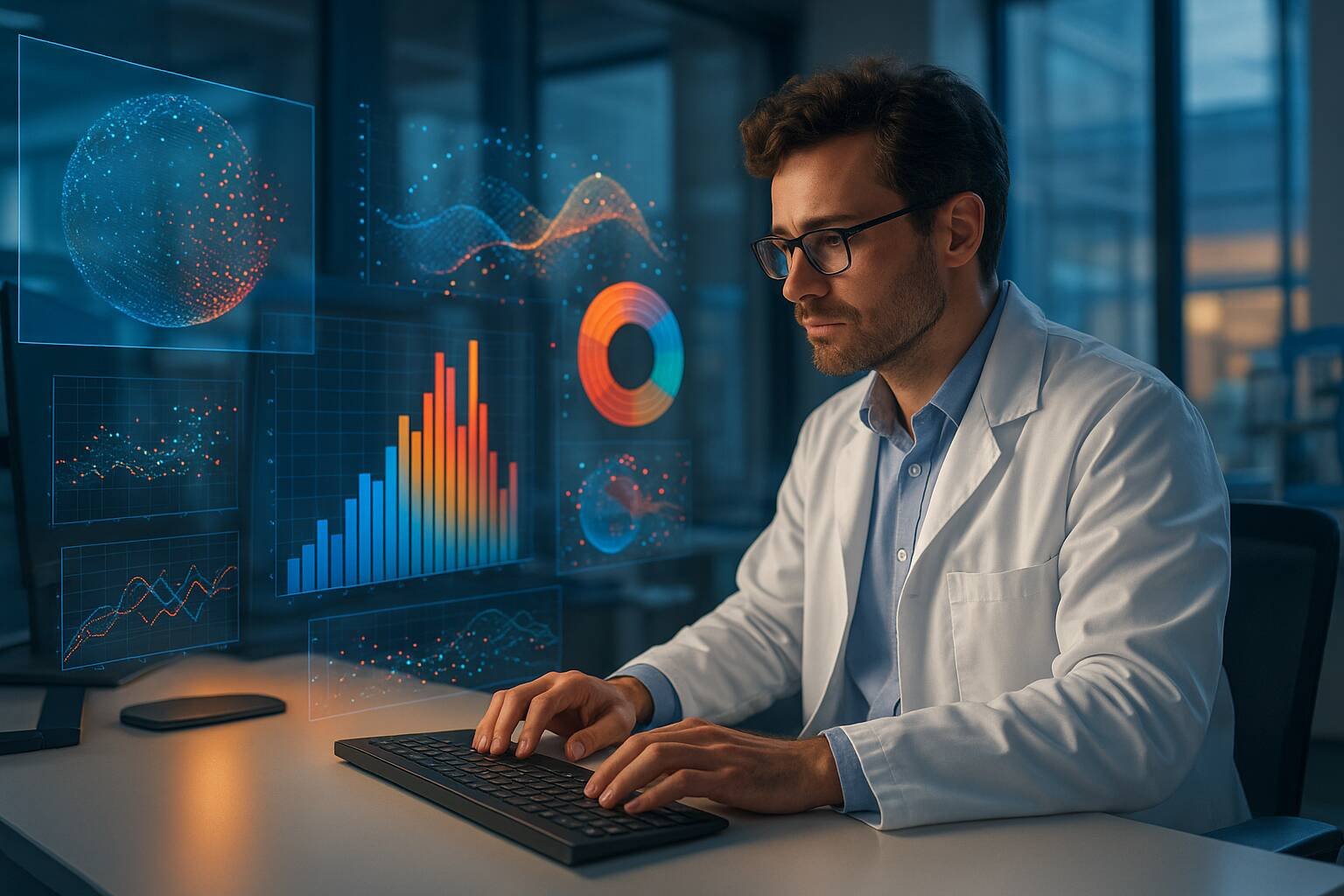Utforska moderna forskningsmetoder, från kvalitativa och kvantitativa tekniker till AI-assisterad analys och etiska aspekter för datadrivna beslut 2025.